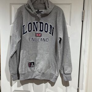 Gray London England Hoodie by